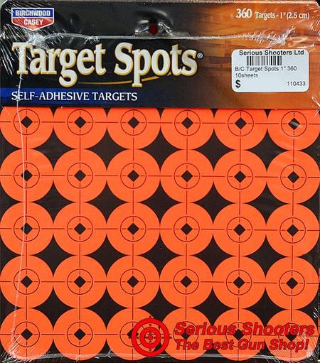 Birchwood Casey Target Spots 1" 360 10sheets
