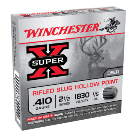 Buy Winchester Super X 410G rifled slug 2-1/2" 6gm Box 5rds in NZ. 