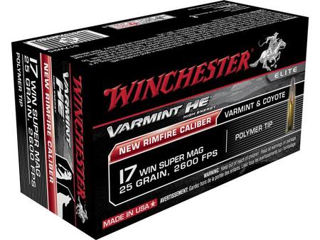 Winchester 17 Winchester Super Magnum 25 Grain Hornady V-MAX