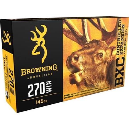 Browning BXC 270Win 145gr Controlled Expansion Terminal Tip Ammunition 20rds