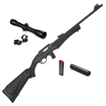 Buy Rossi 7022 .22LR Semiauto Rifle Scope / Suppressor / 2x Mag Package in NZ. 